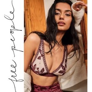 Free People Bordeaux Bralette